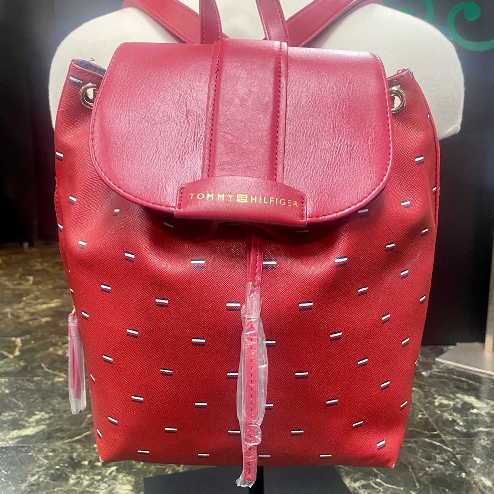 Tommy Hilfiger Leather Backpack